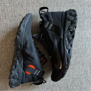 Black and Orange Nike React